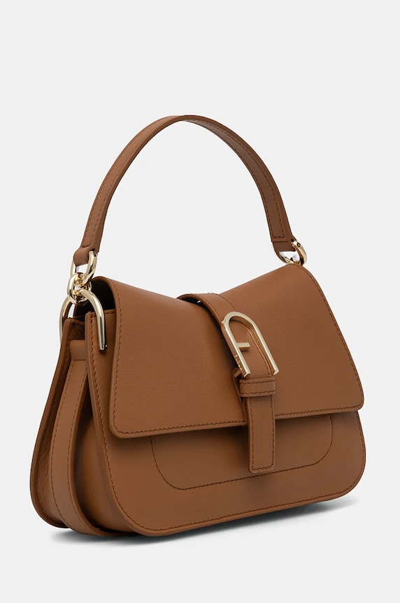 Kožená kabelka Furla WB01032.BX2045.RY000 hnědá AW24