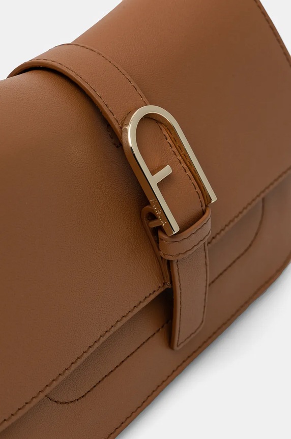 Kožená kabelka Furla WB01032.BX2045.RY000 hnědá