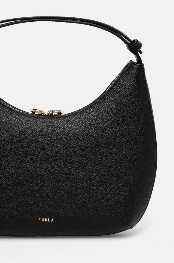 Doplňky Furla crossbody kabelka dámská kožená Goccia S Shoulder Bag WB01500.BX3353.O6000 černá