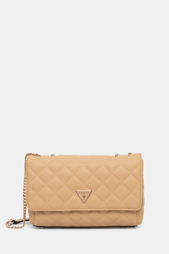 Torba Guess bez uzorka bež HWEQG9.50921