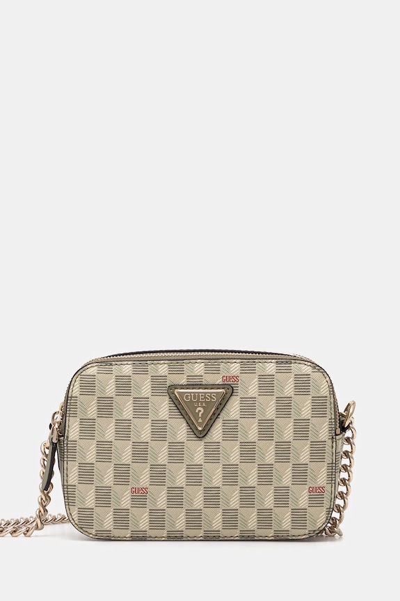 Torba Guess imitacija zrnate kože zelena HWJT93.44140
