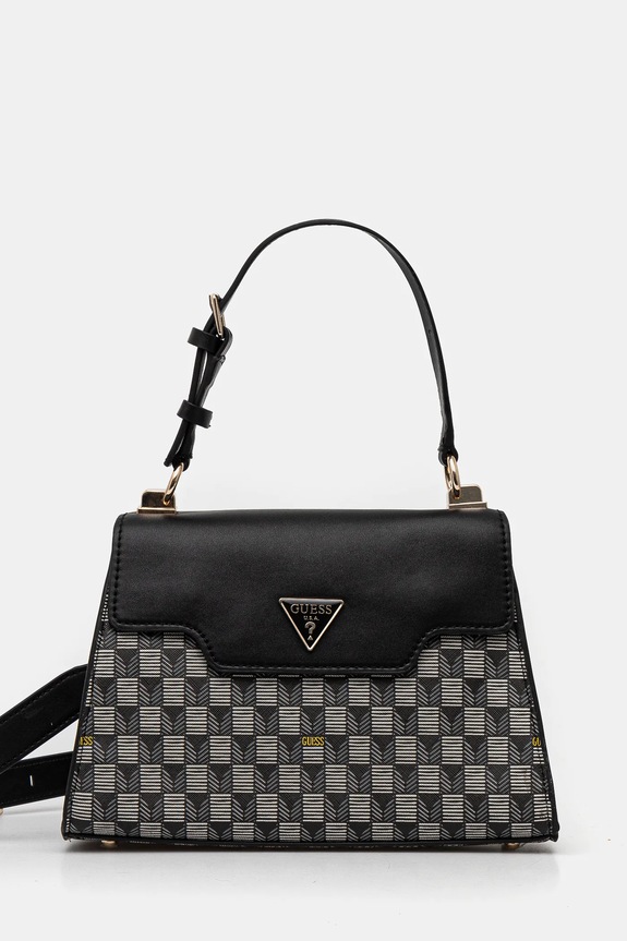 Kabelka Guess vzorovaný černá HWJT93.44200