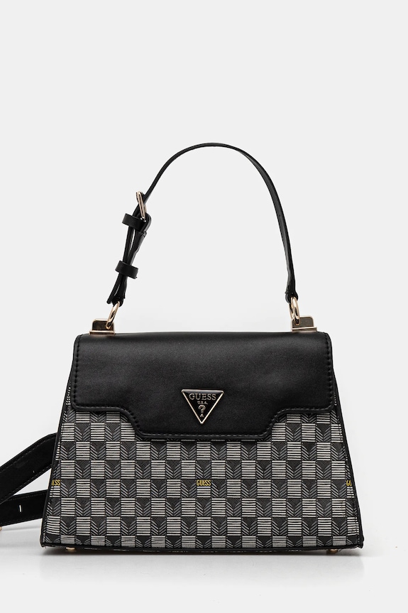Kabelka Guess vzorovaný černá HWJT93.44200