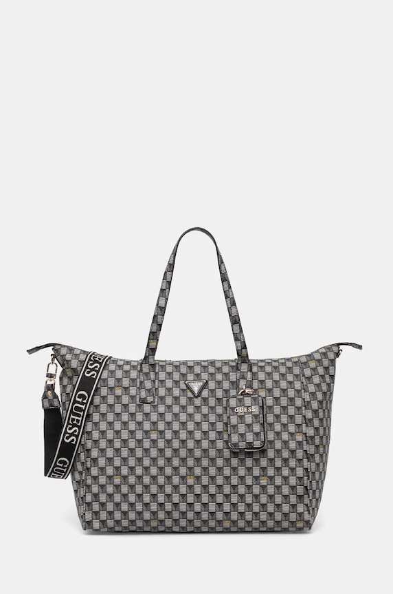 Τσάντα Guess απομίμηση λείου δέρματος μαύρο TWG934.40170