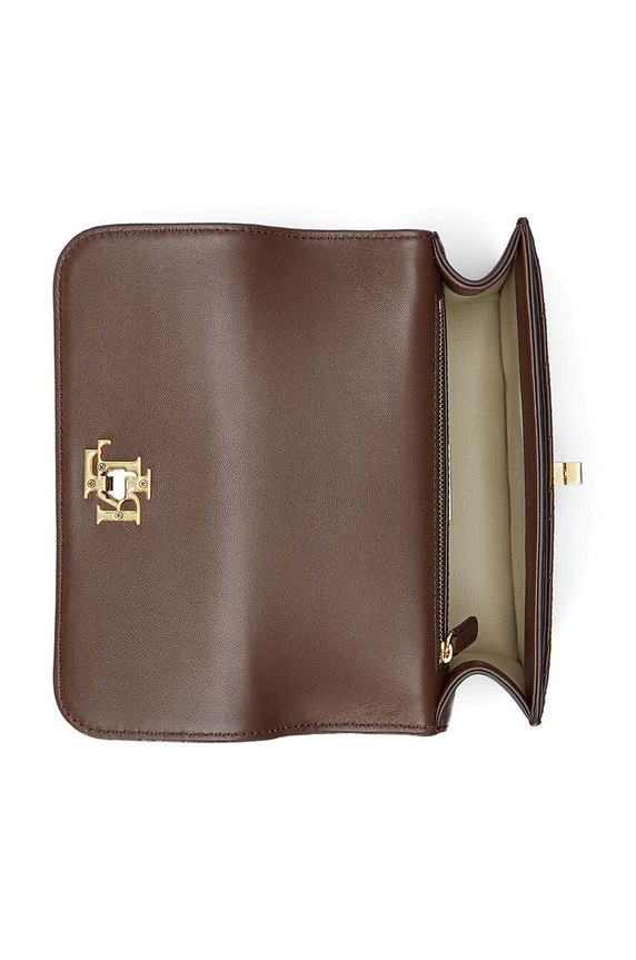 Lauren Ralph Lauren poseta de piele maro 431950822
