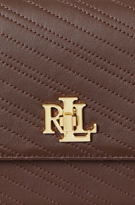 Lauren Ralph Lauren poseta de piele 431950822 maro