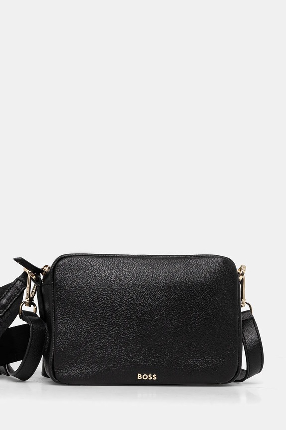 Kožna torba BOSS bez uzorka crna 50530698