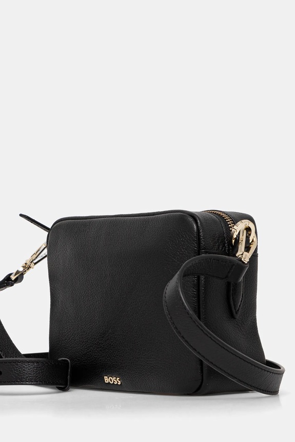 Kožna torba BOSS 50530698 crna AW24