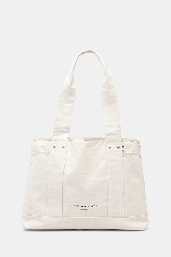 The North Face borsa a mano in cotone Circular semplice beige NF0A88TNLE71