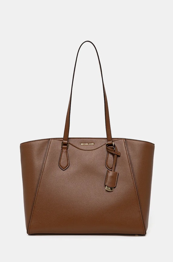 MICHAEL Michael Kors poseta de piele uni maro 30F4GTBT7L