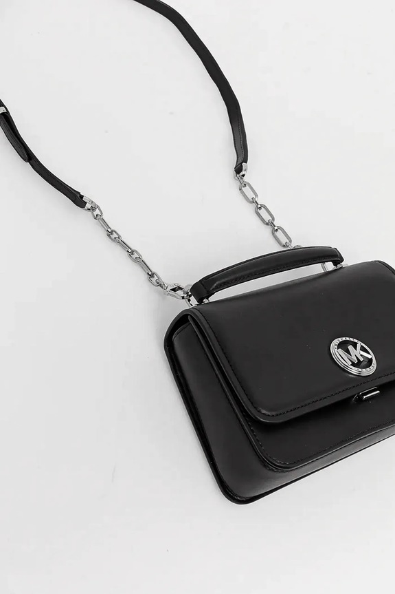 Kožená kabelka MICHAEL Michael Kors černá 30T4SD8S6L