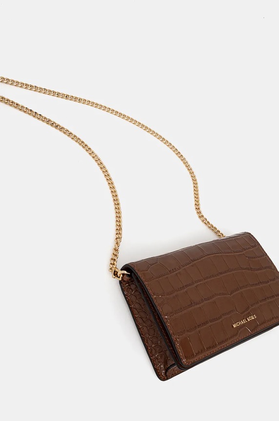 MICHAEL Michael Kors torebka skórzana 32F4GJ6C8E brązowy