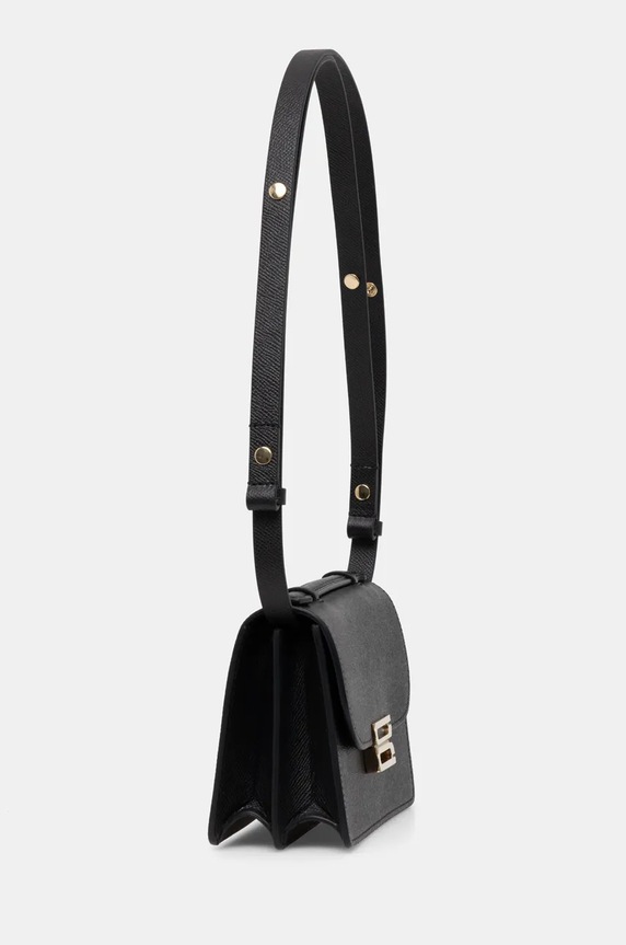 Victoria Beckham torebka skórzana B424AAC005975A czarny SS25