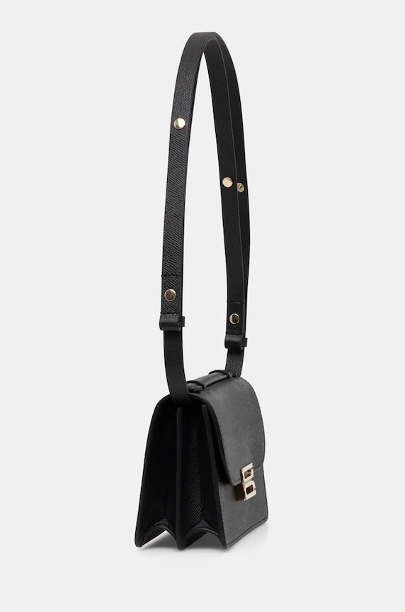Victoria Beckham torebka skórzana B424AAC005975A czarny SS25