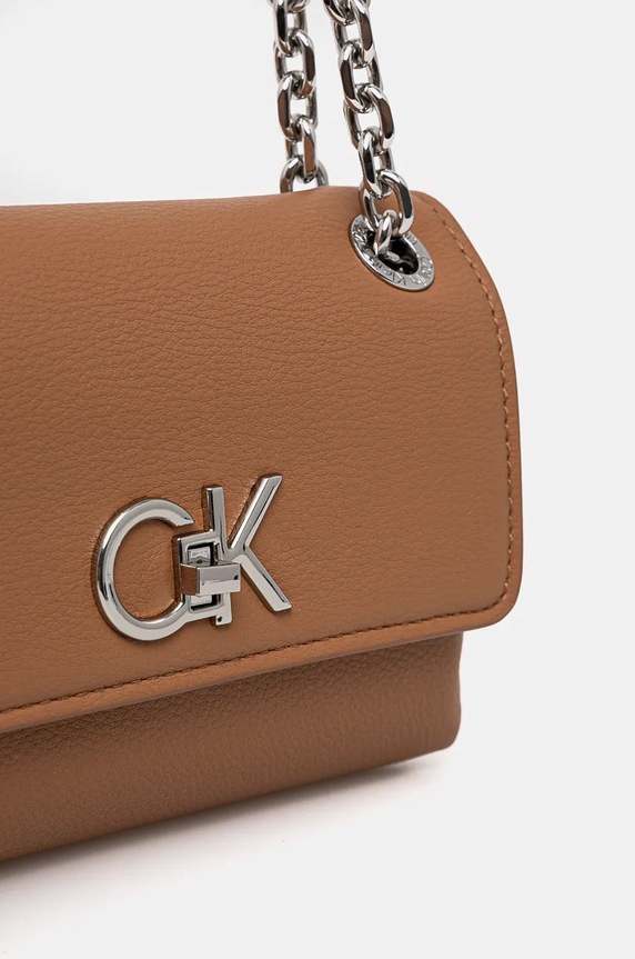 Kabelka Calvin Klein hnedá K60K612546