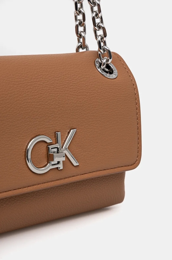 Kabelka Calvin Klein hnedá K60K612546