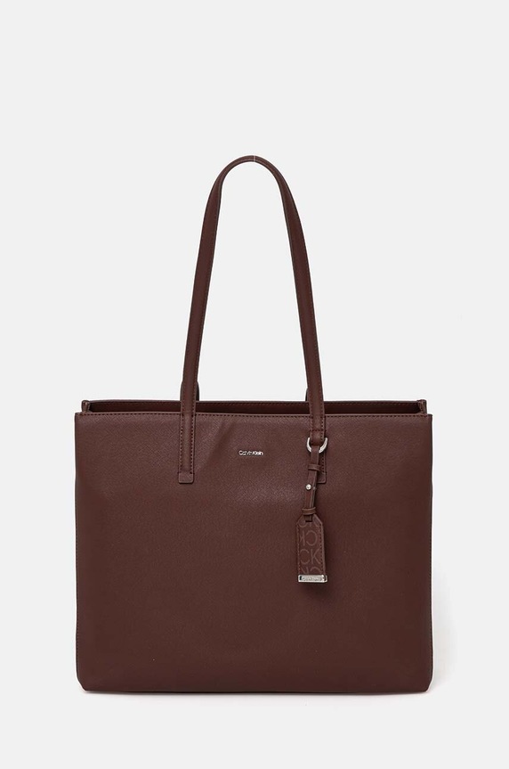 Calvin Klein torebka mieści A4 brązowy K60K612547