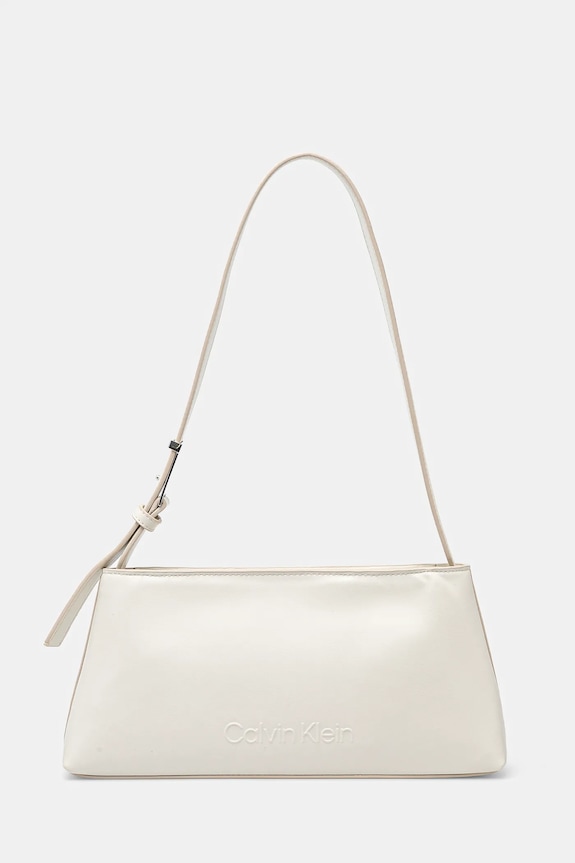 Calvin Klein torebka nie mieści A4 beżowy K60K612550