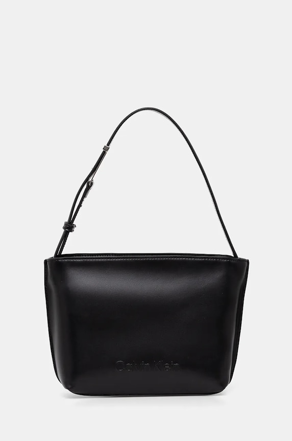 Calvin Klein torebka nie mieści A4 czarny K60K612551