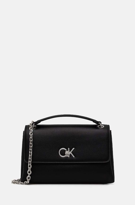 Calvin Klein torebka nie mieści A4 czarny K60K612554