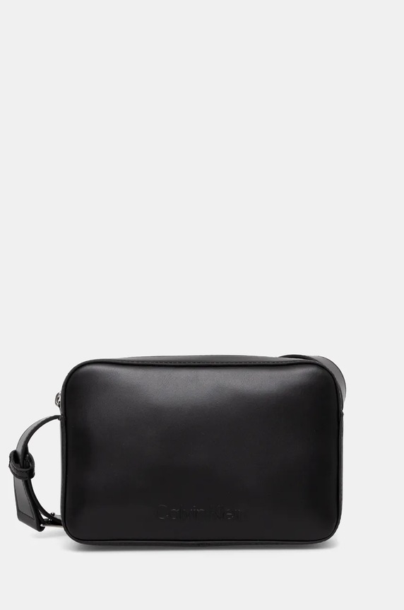 Calvin Klein torebka nie mieści A4 czarny K60K612555