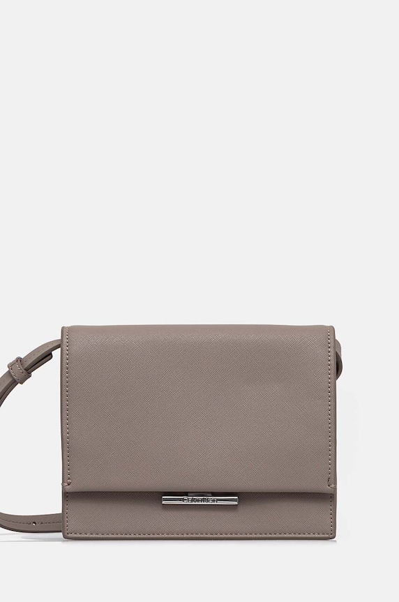 Calvin Klein torebka nie mieści A4 szary K60K612559