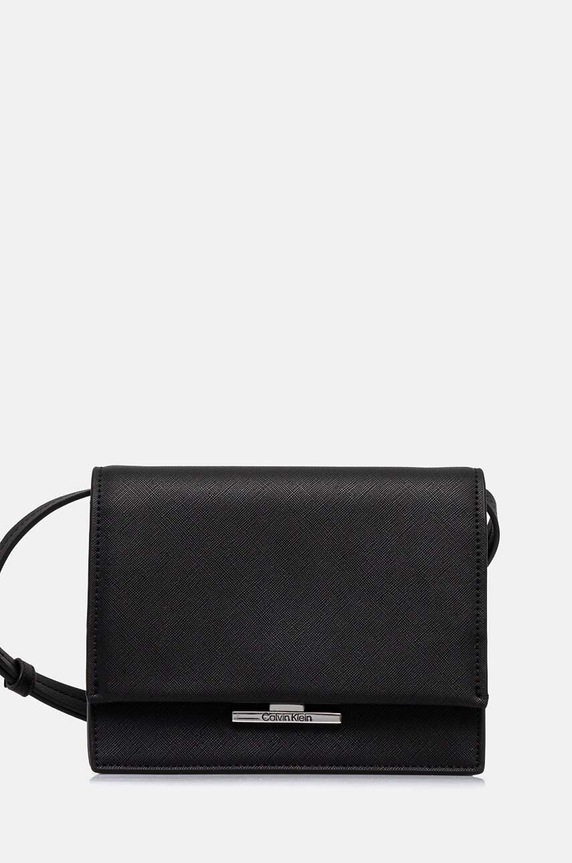 Calvin Klein torebka nie mieści A4 czarny K60K612559