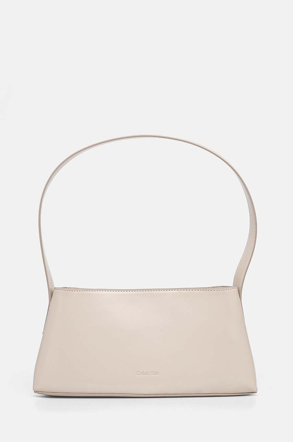 Calvin Klein torebka nie mieści A4 beżowy K60K612574