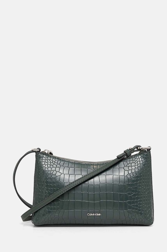Calvin Klein torebka nie mieści A4 zielony K60K612695