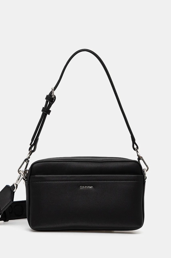 Calvin Klein torebka nie mieści A4 czarny K60K612901