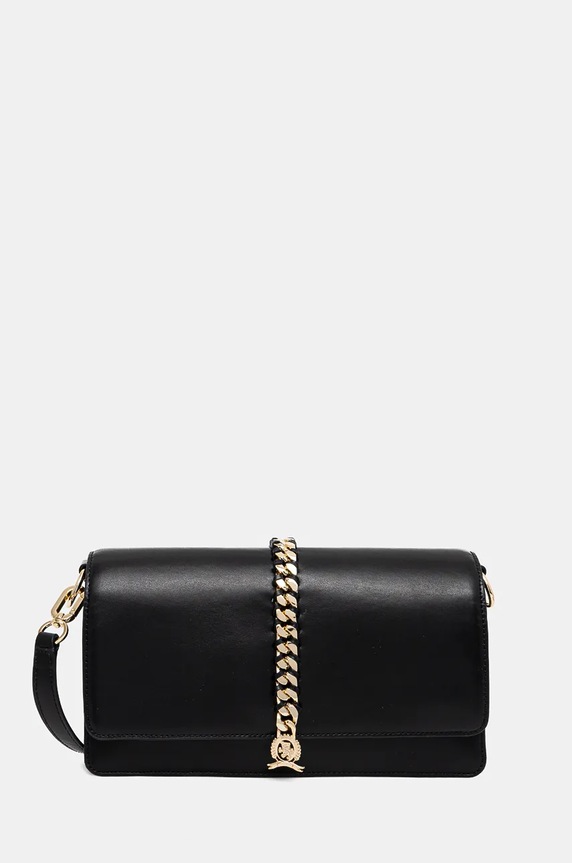 Tommy Hilfiger poseta de piele uni negru AW0AW16459