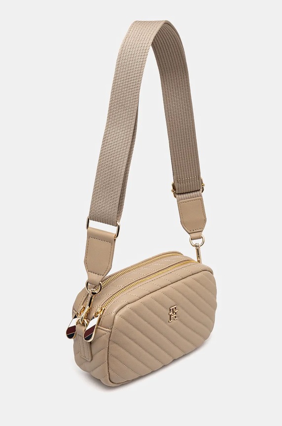 Τσάντα Tommy Hilfiger μπεζ AW0AW17011