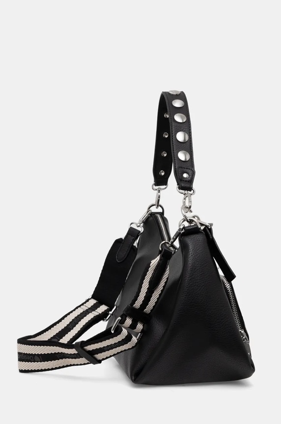 Τσάντα Desigual HALF LOGO MAYARI MAXI 24WAXP97 μαύρο AW24