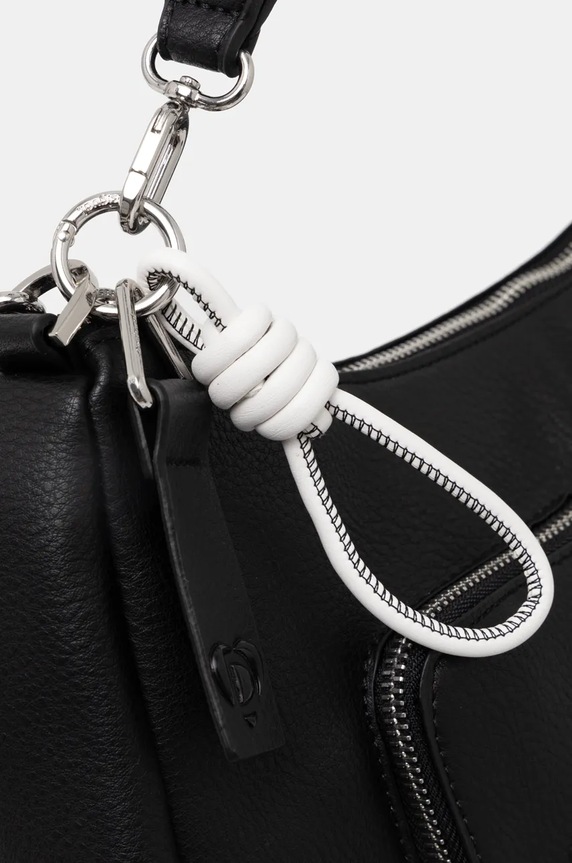 Τσάντα Desigual HALF LOGO MAYARI MAXI μαύρο 24WAXP97