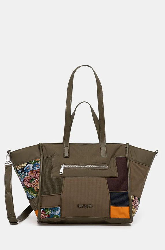 Torba Desigual CAMO PATCH GUIM remen se skida zelena 24WAXA29