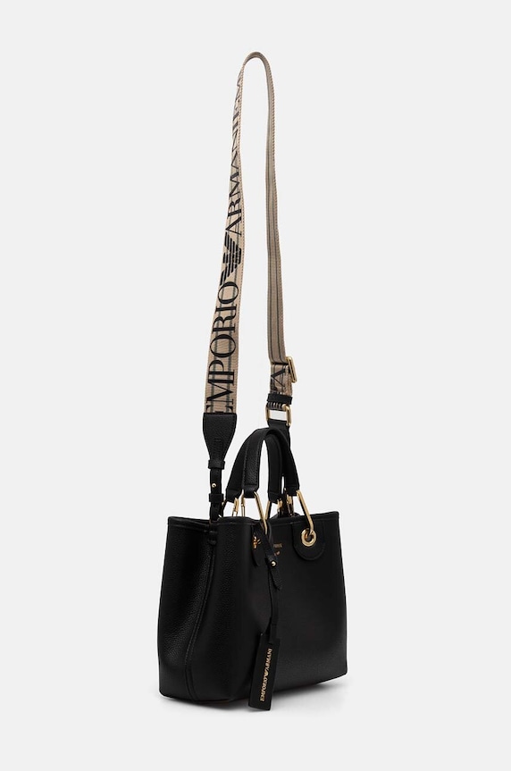 Emporio Armani torebka crossbody damska z imitacji skóry EW000361.AF12103 czarny AA00