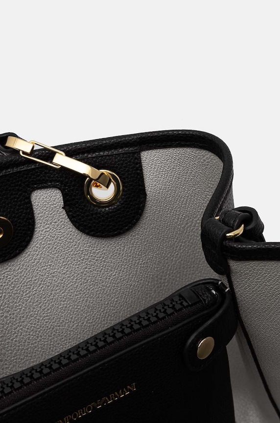 Emporio Armani torebka crossbody damska z imitacji skóry czarny EW000361.AF12103