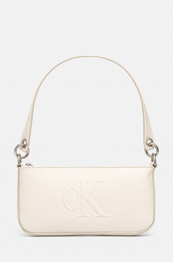 Calvin Klein Jeans torebka nie mieści A4 beżowy K60K612725