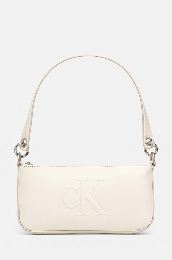 Calvin Klein Jeans torebka nie mieści A4 beżowy K60K612725