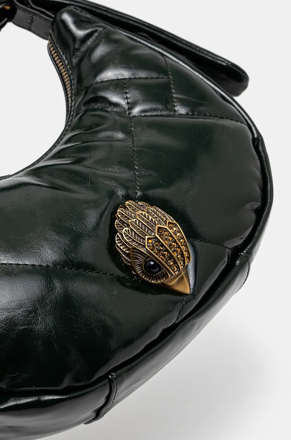 Kožená kabelka Kurt Geiger London KENSINGTON zelená 2711479319