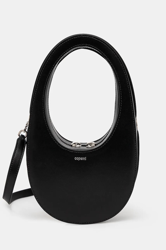Coperni borsa a mano in pelle Crossbody Mini Swipe Bag pelle fiore nero COPBA38BIS405