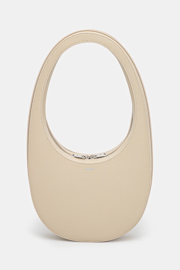 Usnjena torbica Coperni Swipe Bag Ne ustreza A4 bež COPBA01405