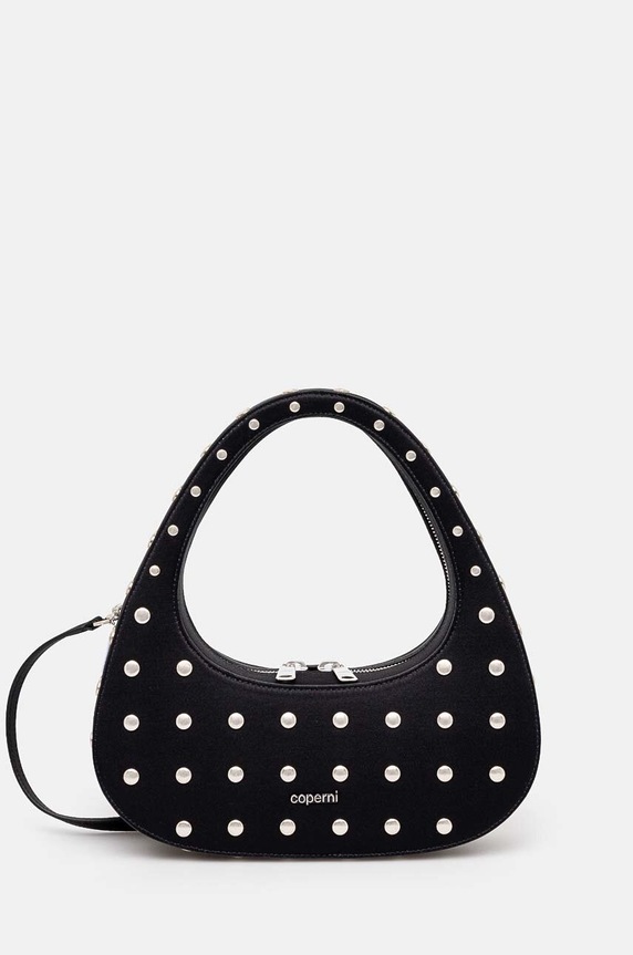 Coperni torebka Studded Crossbody Baguette Swipe Bag tekstylny czarny COPBA60STF9003