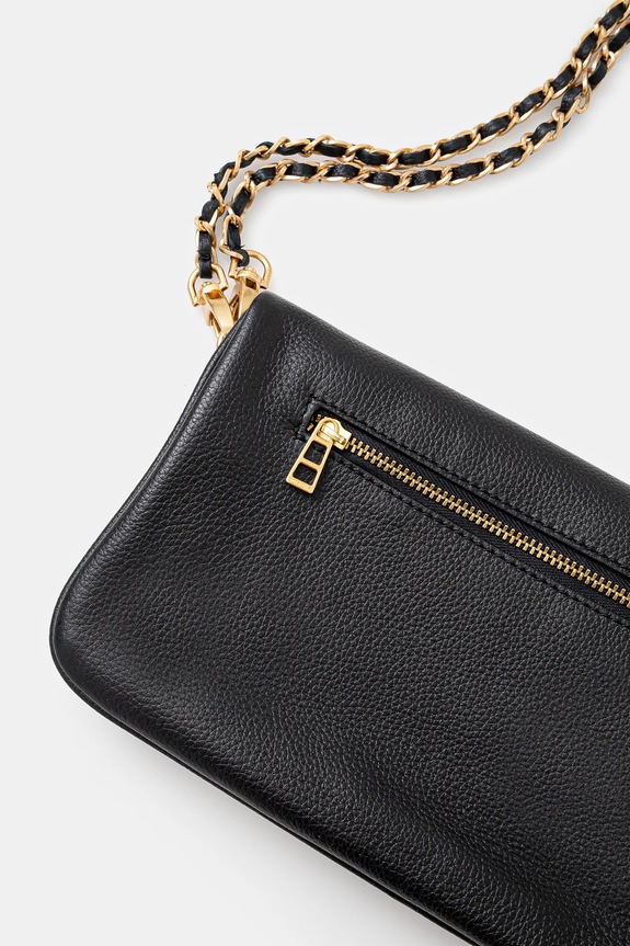 Dodaci Kožna torba ZADIG&VOLTAIRE ROCK GRAINED LEATHER LWBA00001 crna