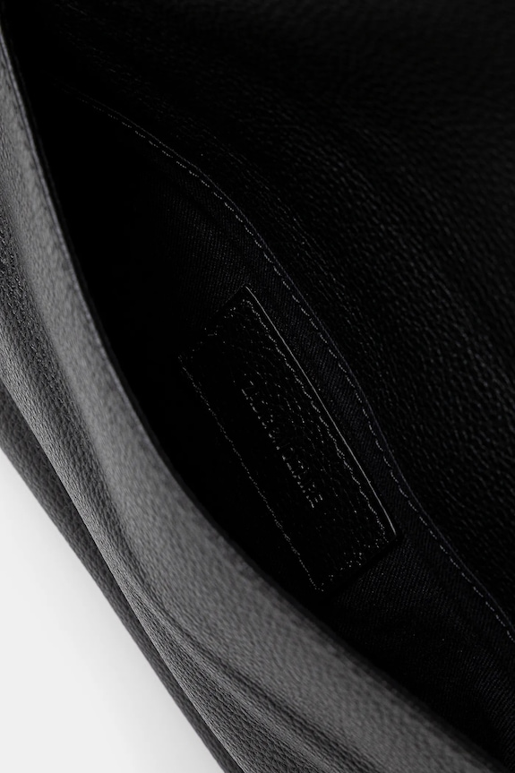 Kožna torba ZADIG&VOLTAIRE ROCK GRAINED LEATHER LWBA00001 crna