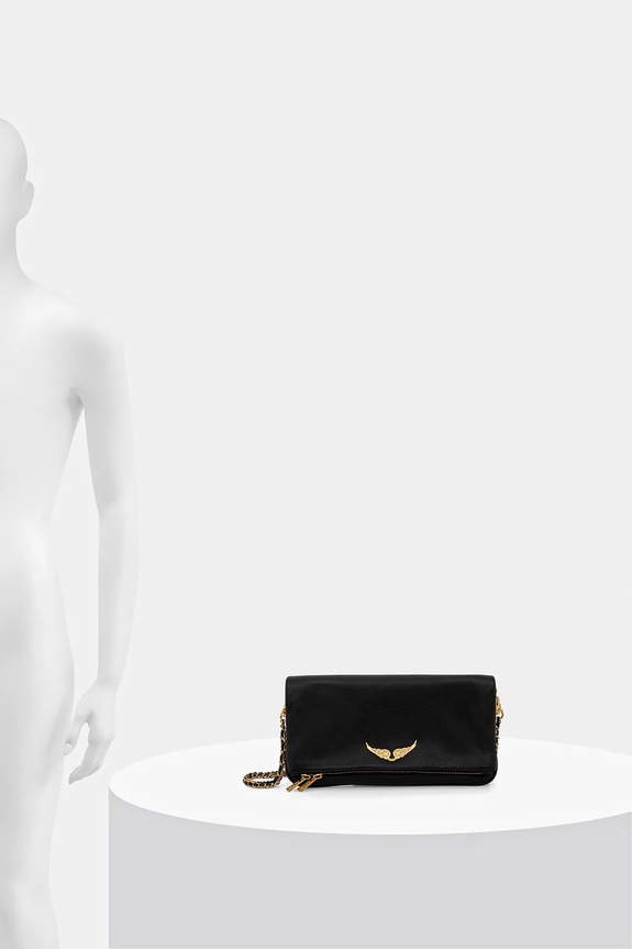 Kožna torba ZADIG&VOLTAIRE ROCK GRAINED LEATHER LWBA00001