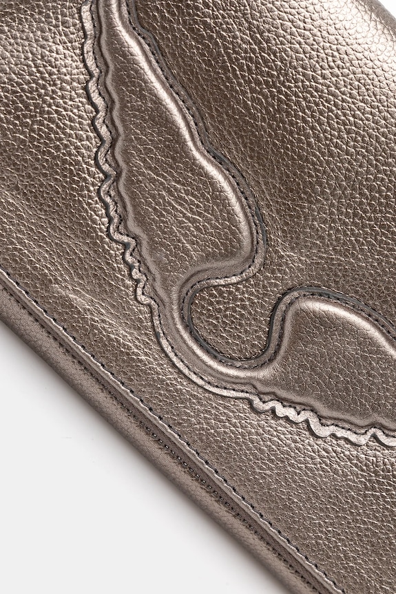 Δερμάτινη τσάντα ZADIG&VOLTAIRE LWBA02551 ασημί