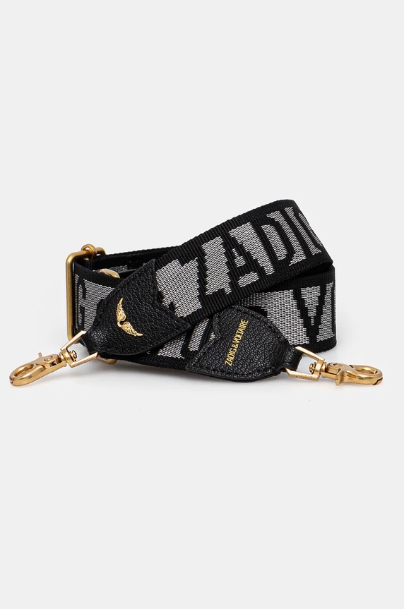ZADIG&VOLTAIRE pasek do torebki LWOG00005 czarny AW24