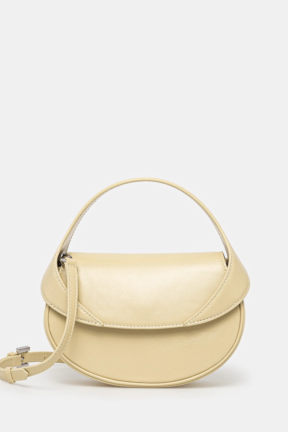 By Far poseta de piele Hari uni bej MWBTH008LL002BG032PL