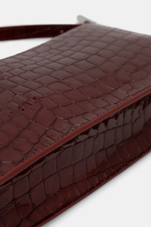 Kožna torba By Far Dulce bordo MWBSB009CL033BR045PL